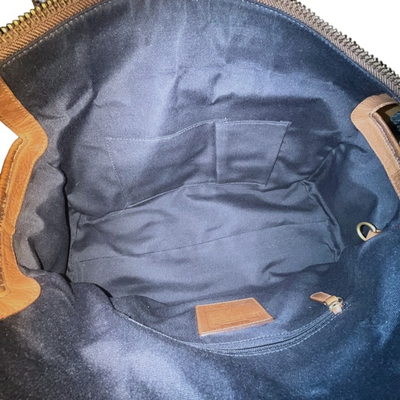 Coach 65th Anniversary Legacy Blue Denim &  Leather Satchel Handbag Purse 10827 - Picture 12 of 15